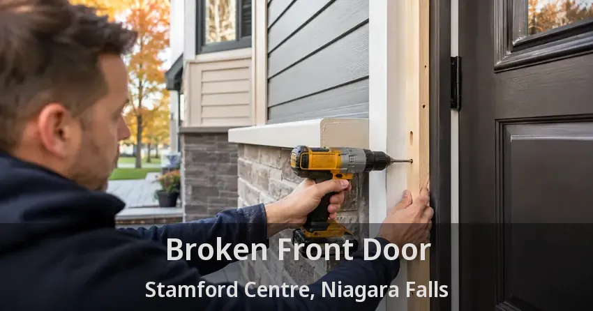 Broken Front Door Stamford Centre, Niagara Falls - ON