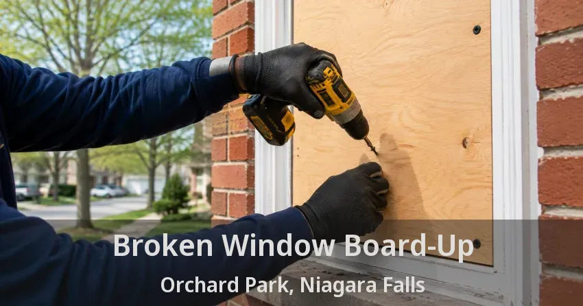 Broken Window Board-Up Orchard Park, Niagara Falls - ON