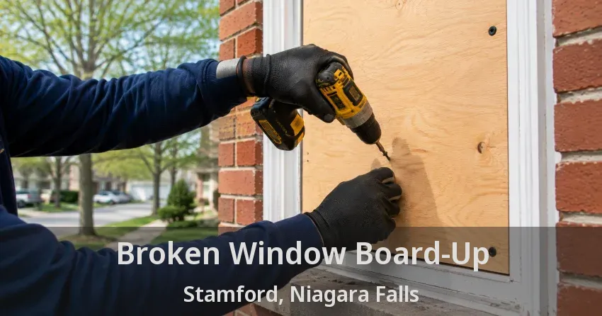 Broken Window Board-Up Stamford, Niagara Falls - ON