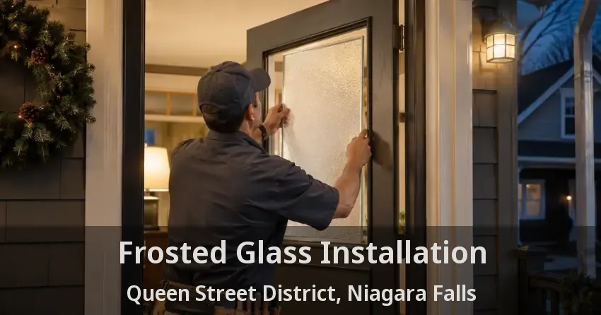 Frosted Glass Installation Queen Street District, Niagara Falls - ON