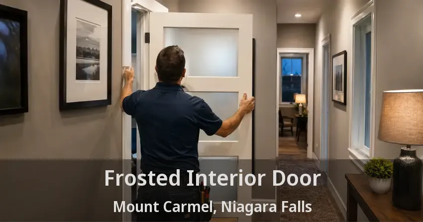 Frosted Interior Door Mount Carmel, Niagara Falls - ON
