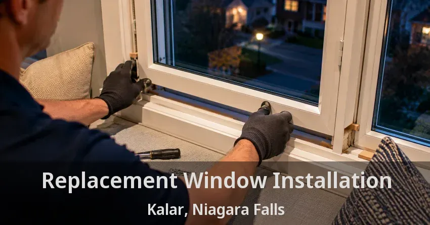Replacement Window Installation Kalar, Niagara Falls - ON