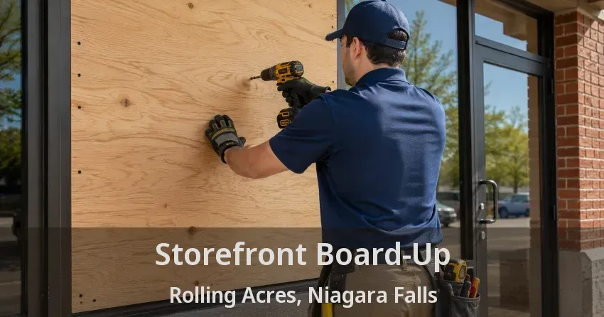 Storefront Board-Up Rolling Acres, Niagara Falls - ON