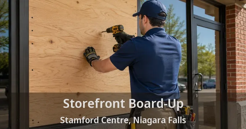 Storefront Board-Up Stamford Centre, Niagara Falls - ON