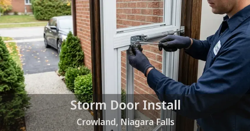 Storm Door Install Crowland, Niagara Falls - ON