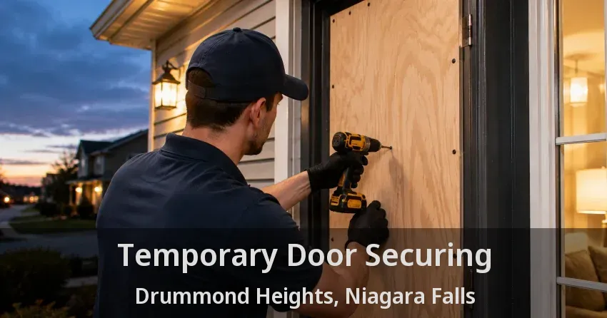 Temporary Door Securing Drummond Heights, Niagara Falls - ON