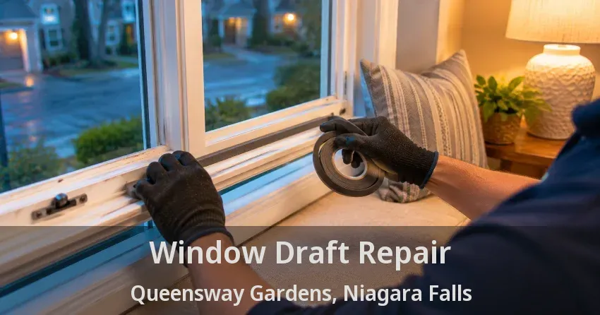 Window Draft Repair Queensway Gardens, Niagara Falls - ON