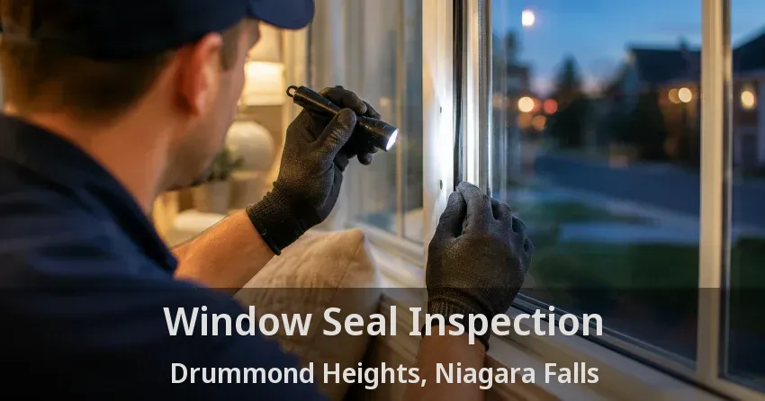 Window Seal Inspection Drummond Heights, Niagara Falls - ON