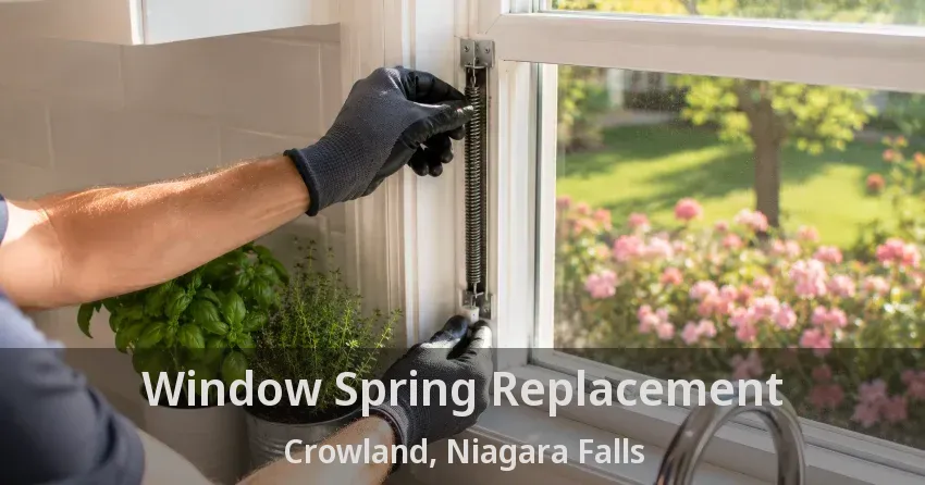 Window Spring Replacement Crowland, Niagara Falls - ON