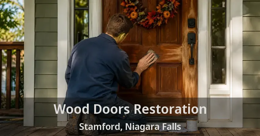 Wood Doors Restoration Stamford, Niagara Falls - ON