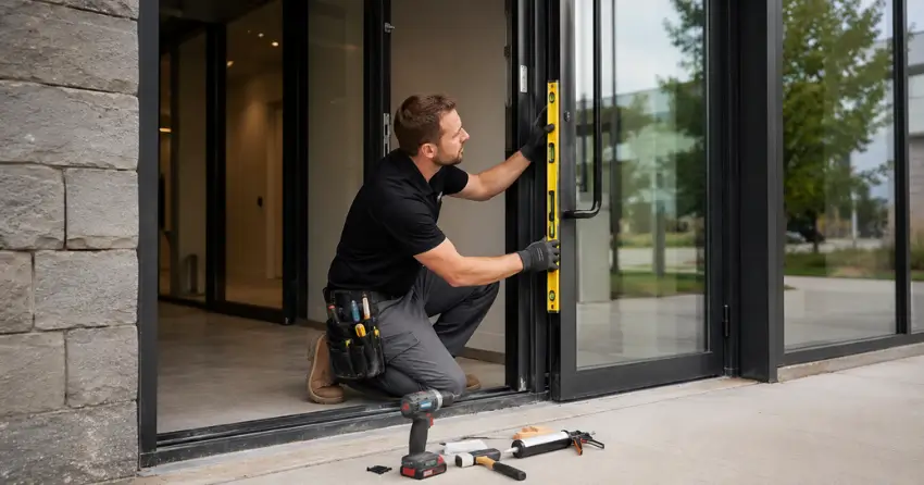 commercial glass door frame installation Kalar, Niagara Falls