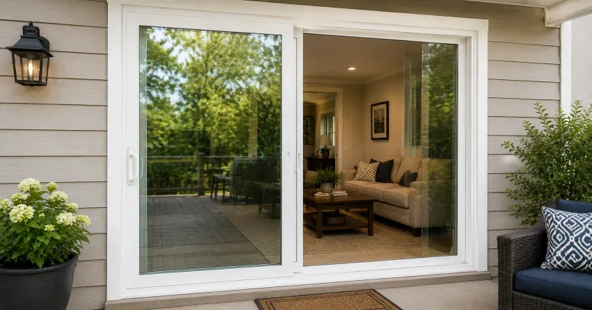 new patio door replacement installed in Queen Victoria, Niagara Falls home